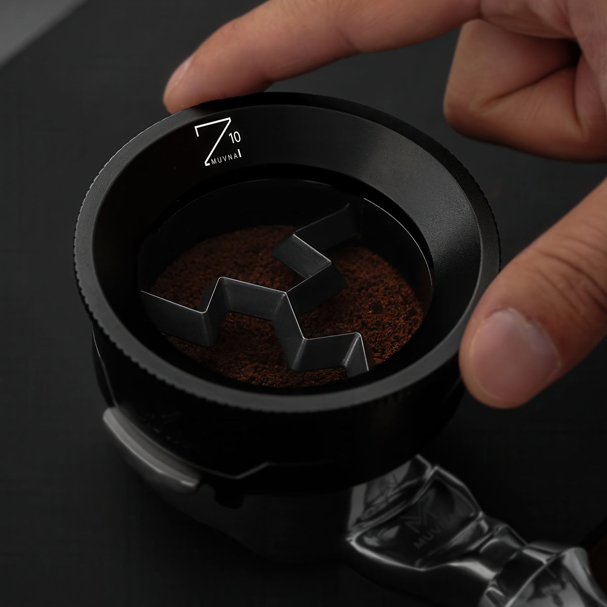Z10 WDT Tool & Dosing Ring - 2-in-1 Espresso Distributor – top view | Lastaforest