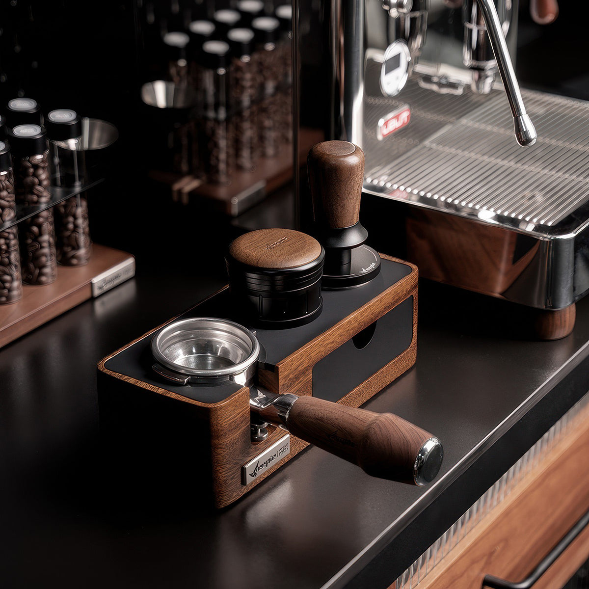Multi-Function Coffee Tamping Station – top view | Lastaforest