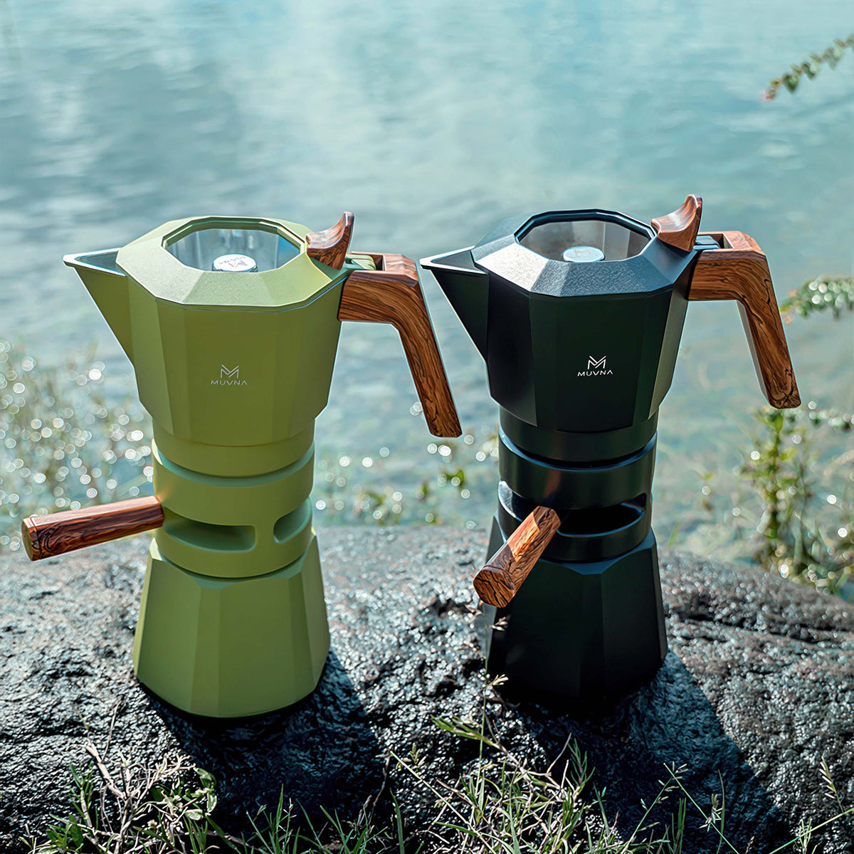 High Pressure Espresso Maker Moka Pot – side view | Lastaforest