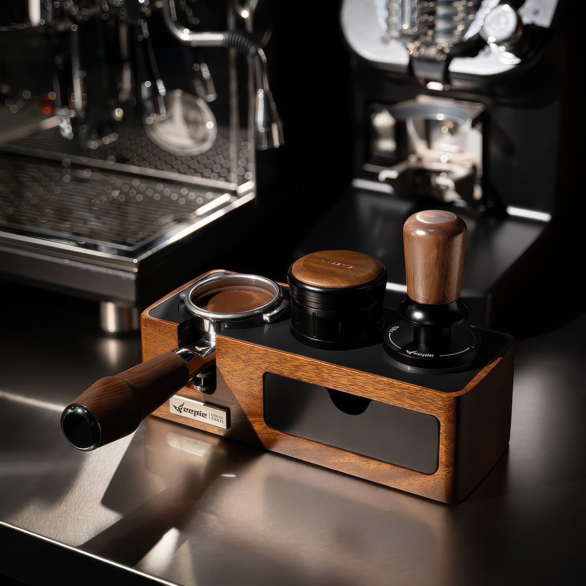 Walnut Coffee Tamper Balanced Design – view 11 | Lastaforest