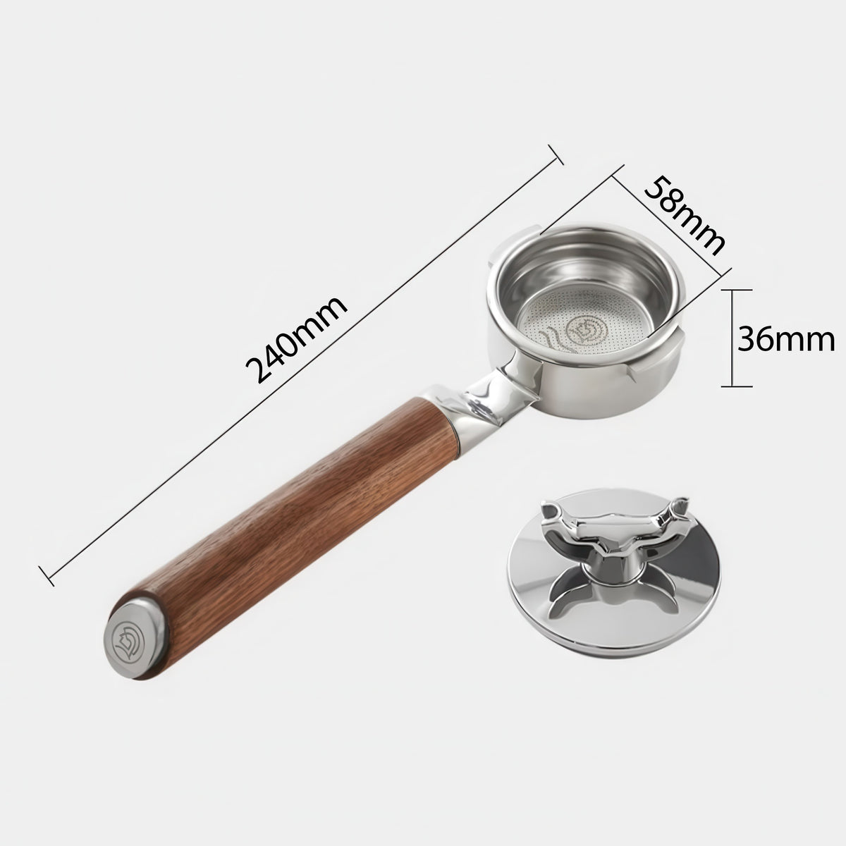 Bottomless Portafilter with Removable Double Spout – view 17 | Lastaforest