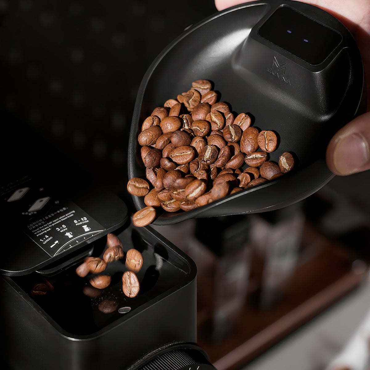Electronic Walnut Coffee Scale With Leaf Shade – view 14 | Lastaforest