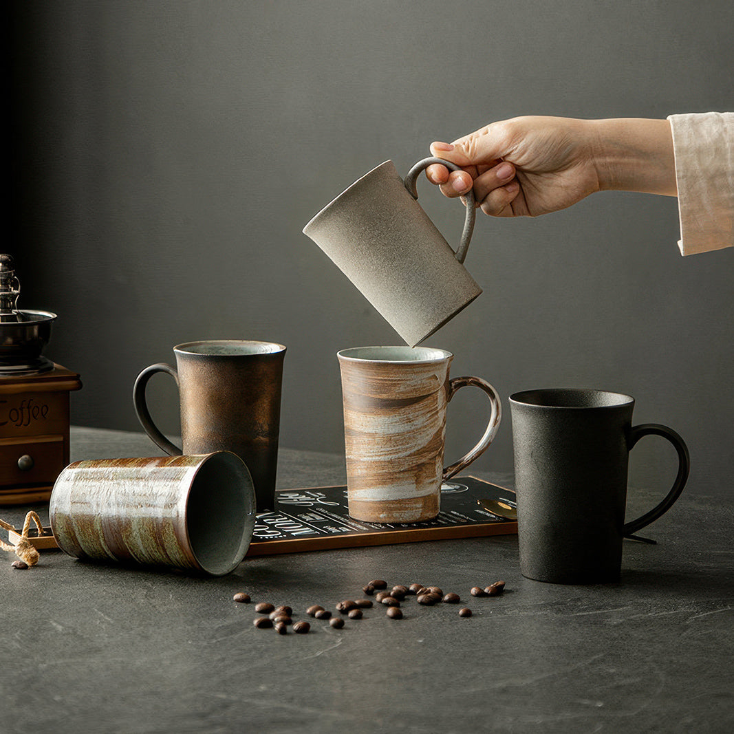 Atelier Vintage Tall Ceramic Coffee Mug – detail view | Lastaforest