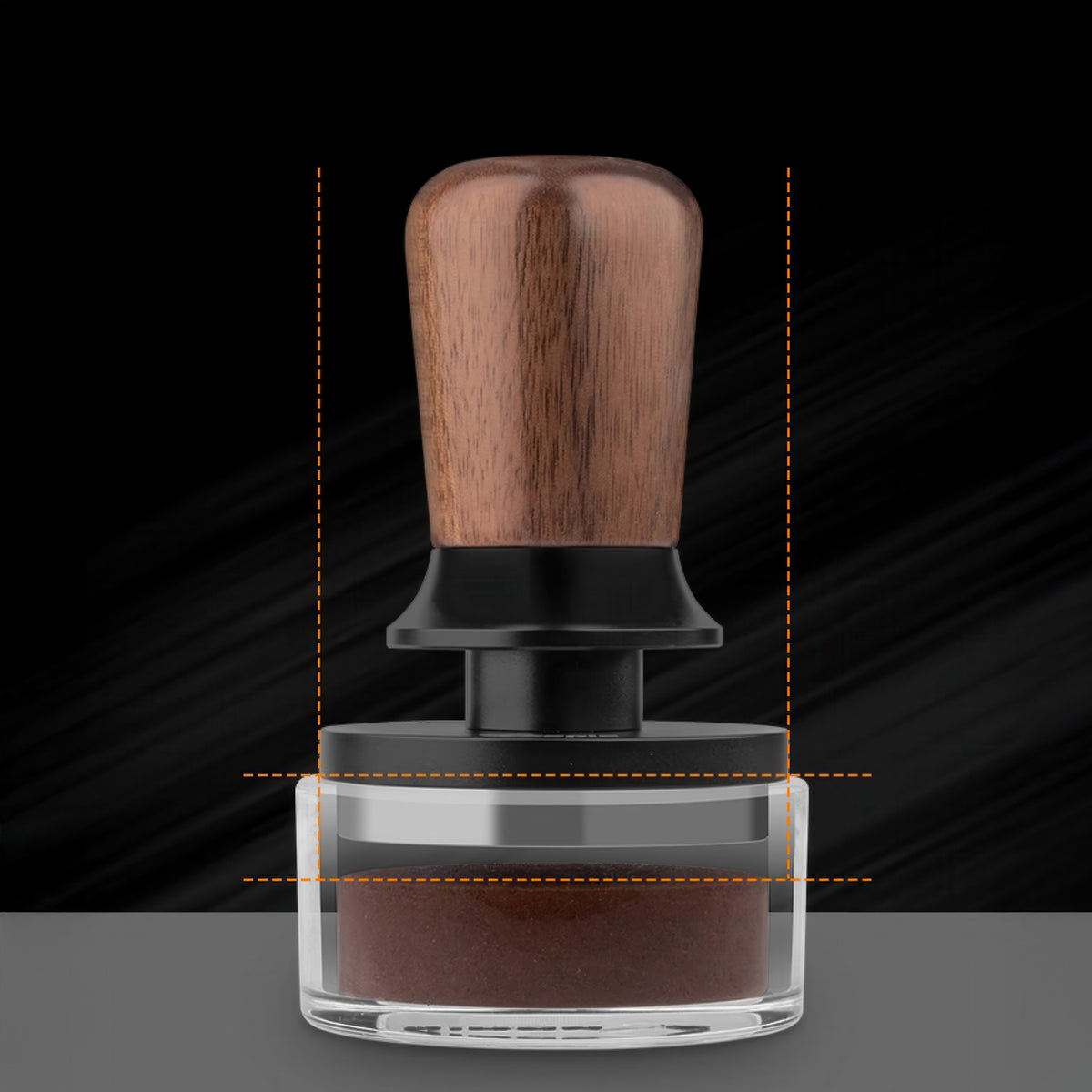 Walnut Coffee Tamper Balanced Design – view 7 | Lastaforest