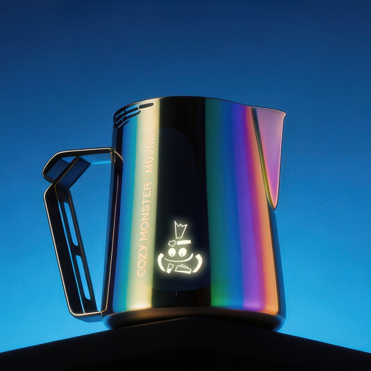 Cozy Monster Monster Latte Art Mug – side view | Lastaforest