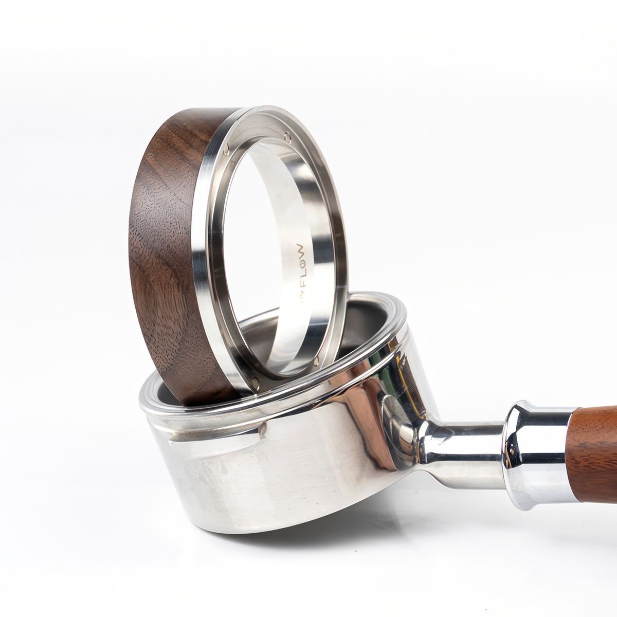 Walnut Dosing Ring 58mm – top view | Lastaforest
