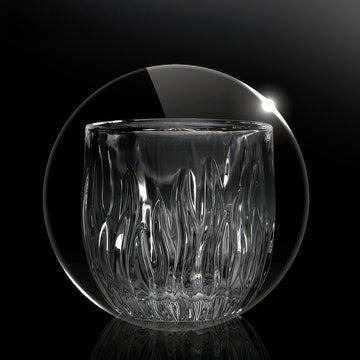 Flame Crystal Cut Glass Coffee Cup – view 10 | Lastaforest