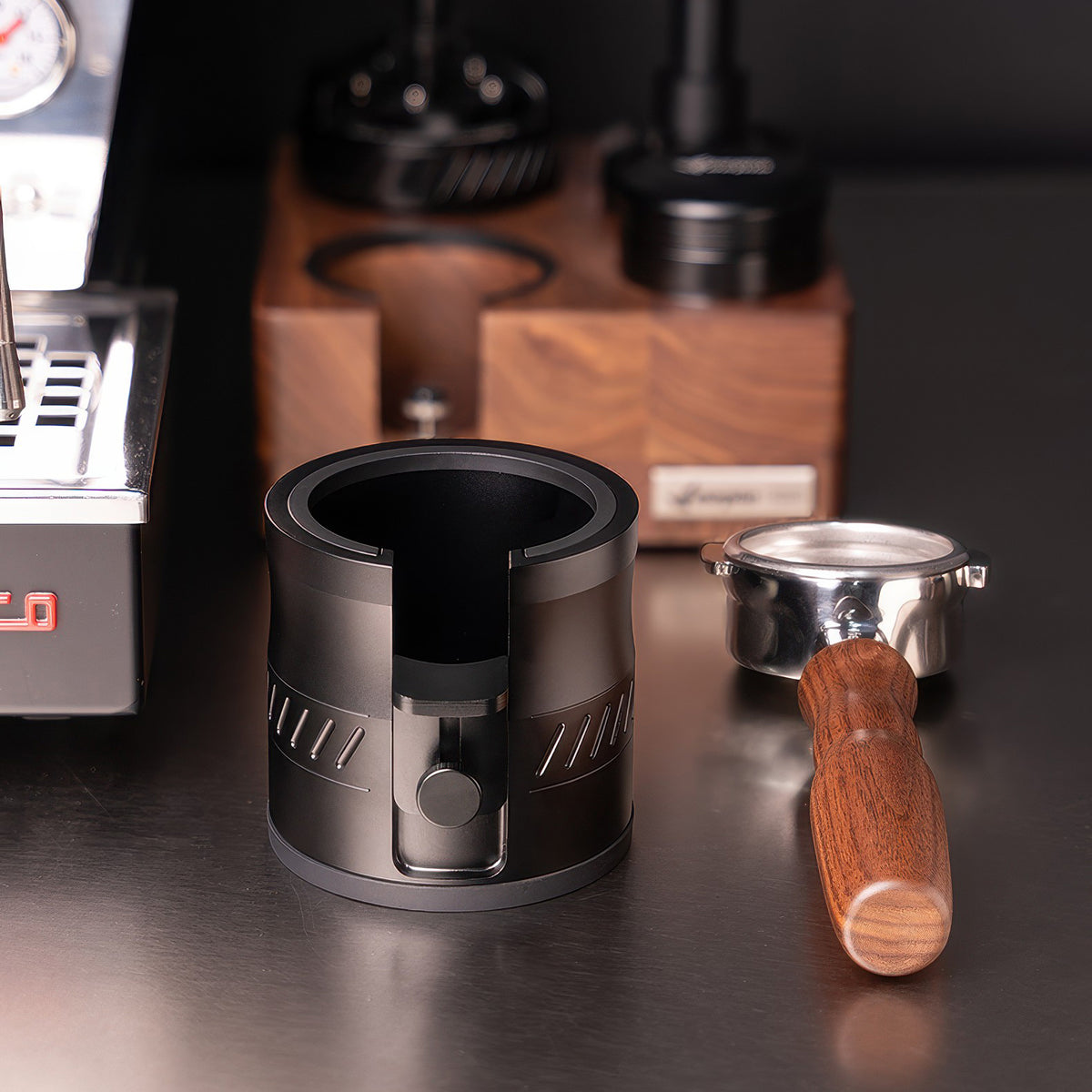 Multi-Function Portafilter Tamping Holder – top view | Lastaforest