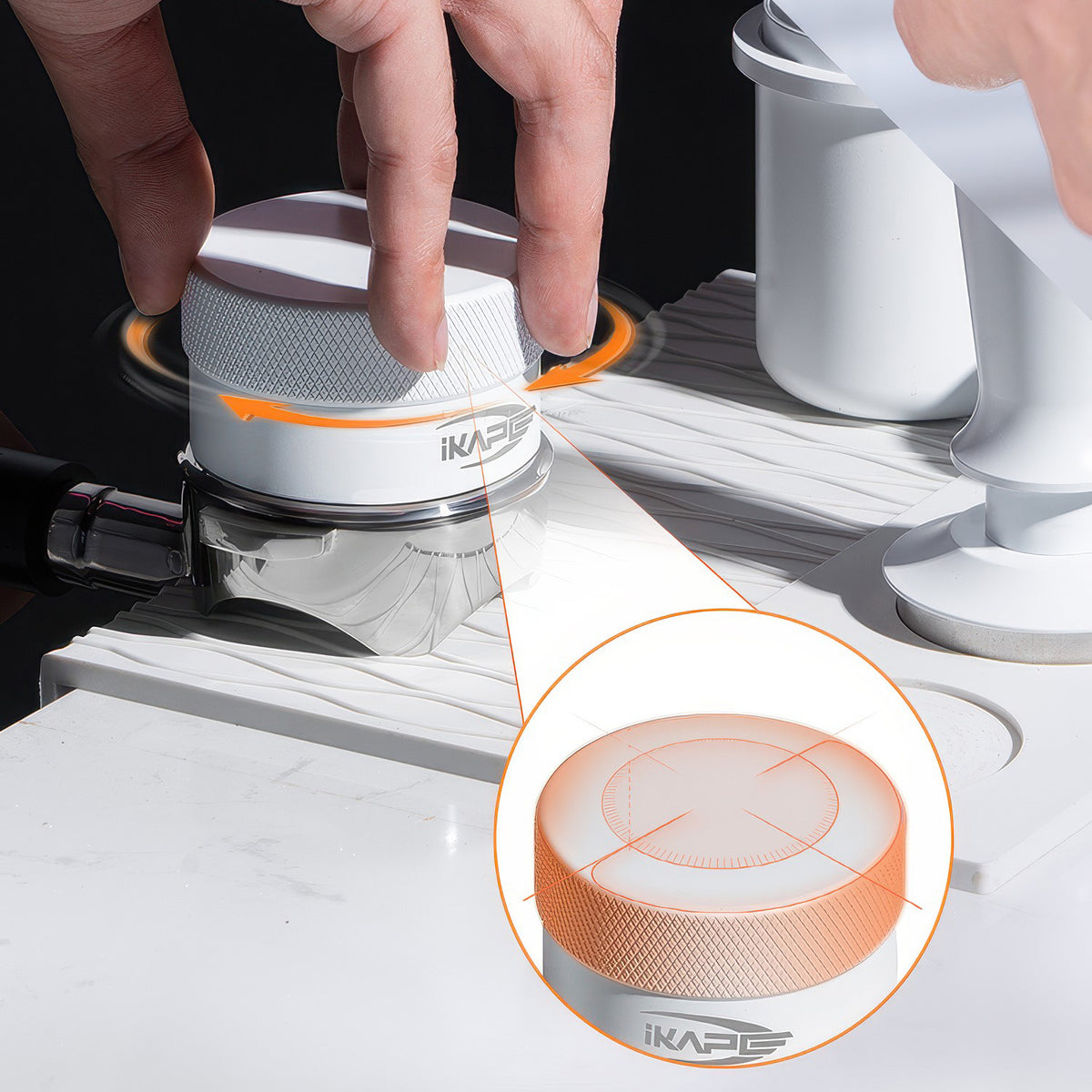 Espresso White Tamper & Distributor – view 7 | Lastaforest