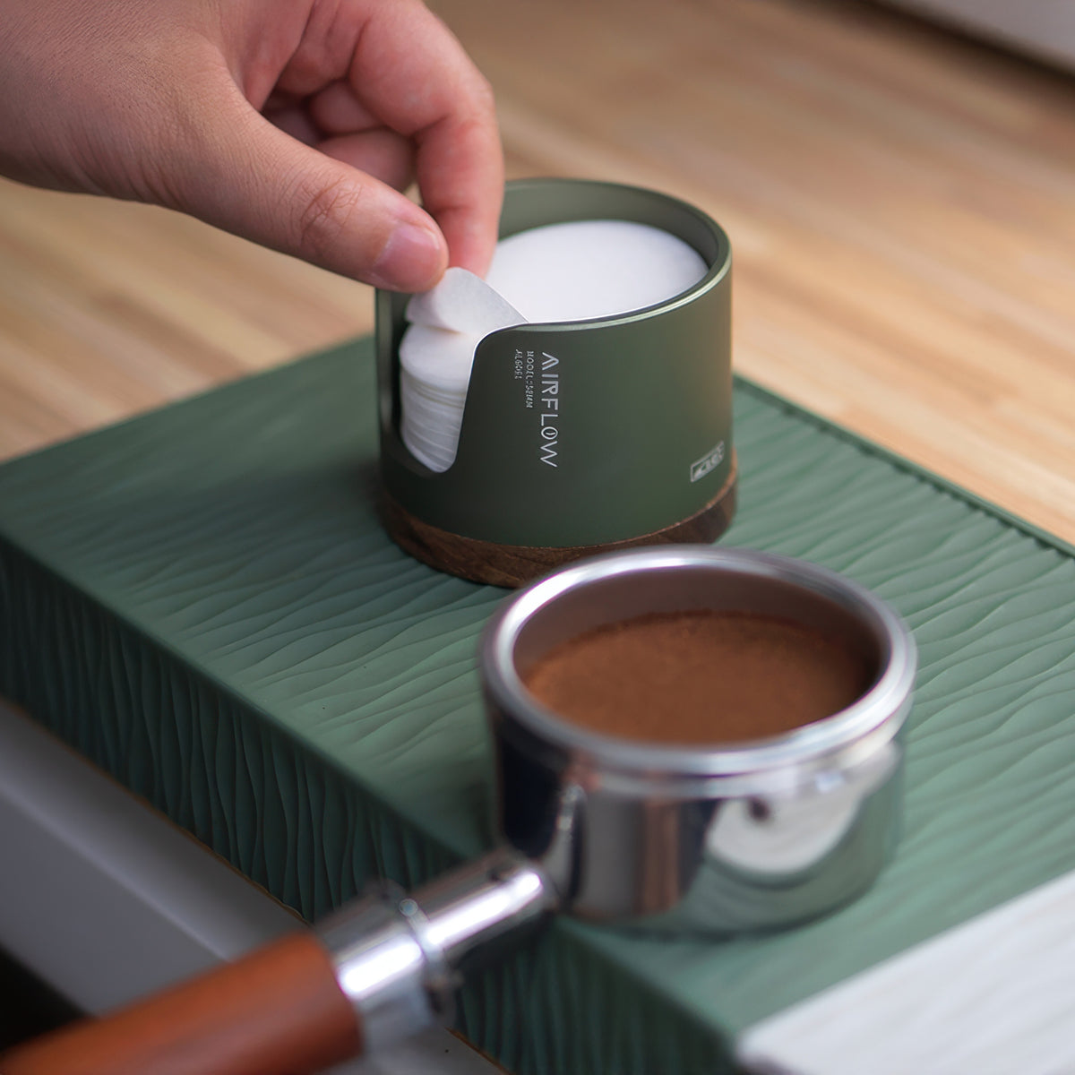 Universal Coffee Filter Paper Storage – side view | Lastaforest