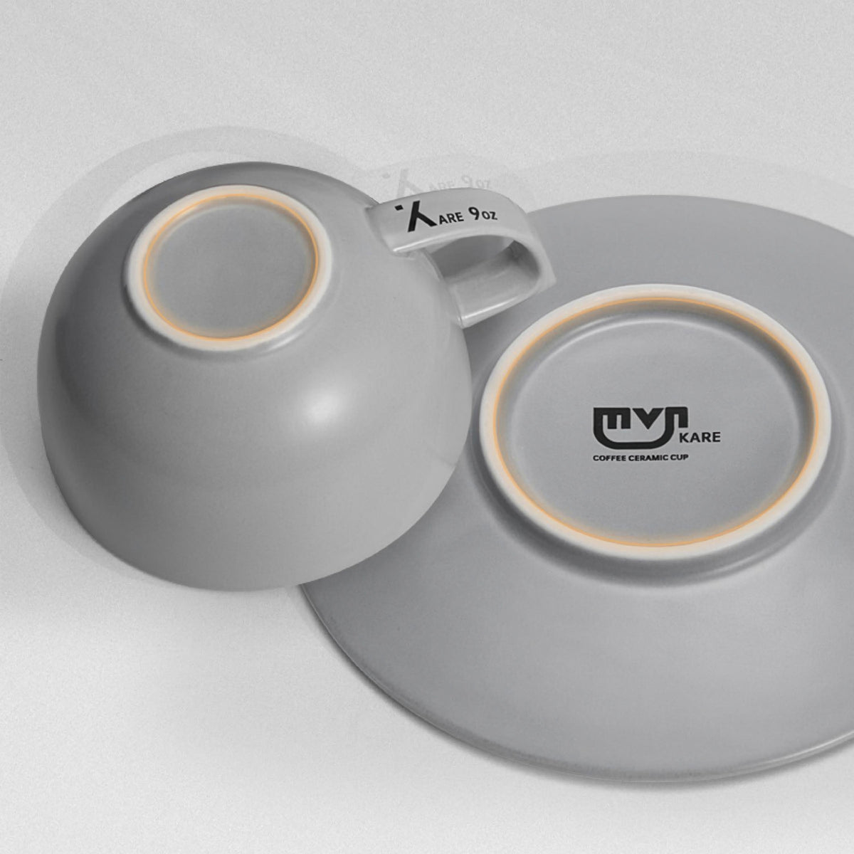 Embossed Ceramic Latte Cup 280ml – view 7 | Lastaforest