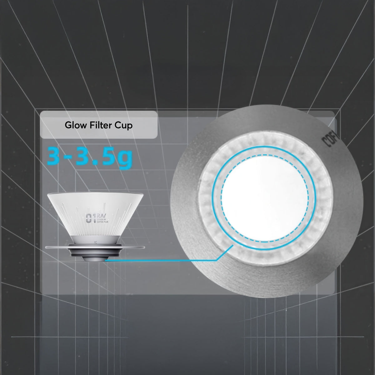 Ray Star Shadow V60 Style Pour Over Coffee Dripper – view 14 | Lastaforest