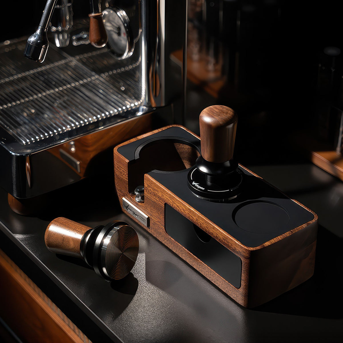 Walnut Coffee Tamper Balanced Design – view 13 | Lastaforest