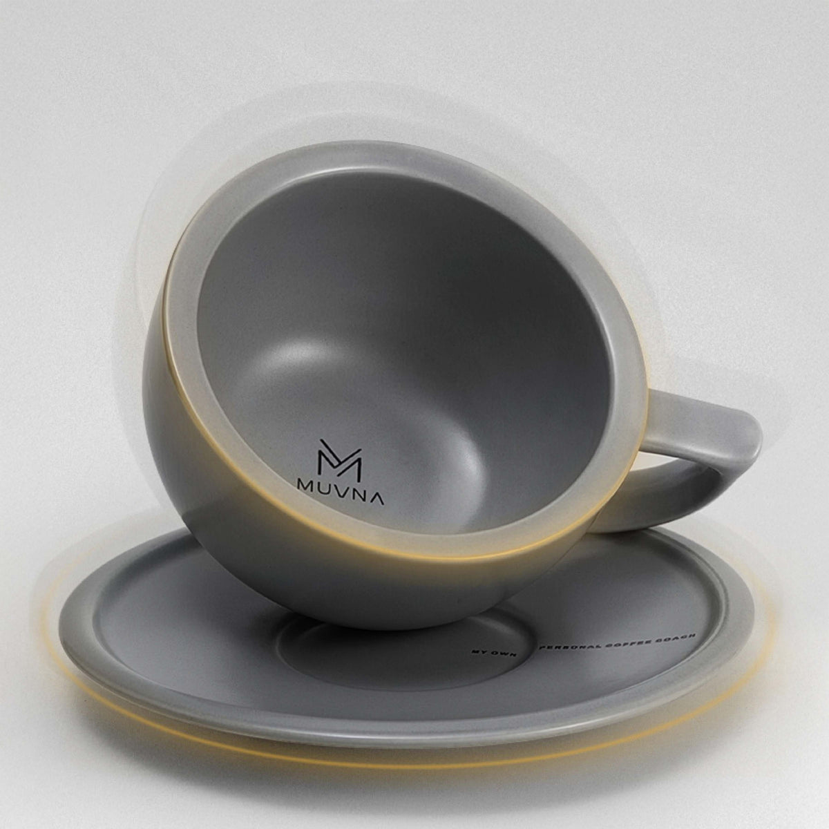 Embossed Ceramic Latte Cup 280ml – view 8 | Lastaforest