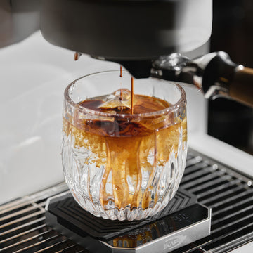 Flame Crystal Cut Glass Coffee Cup – top view | Lastaforest