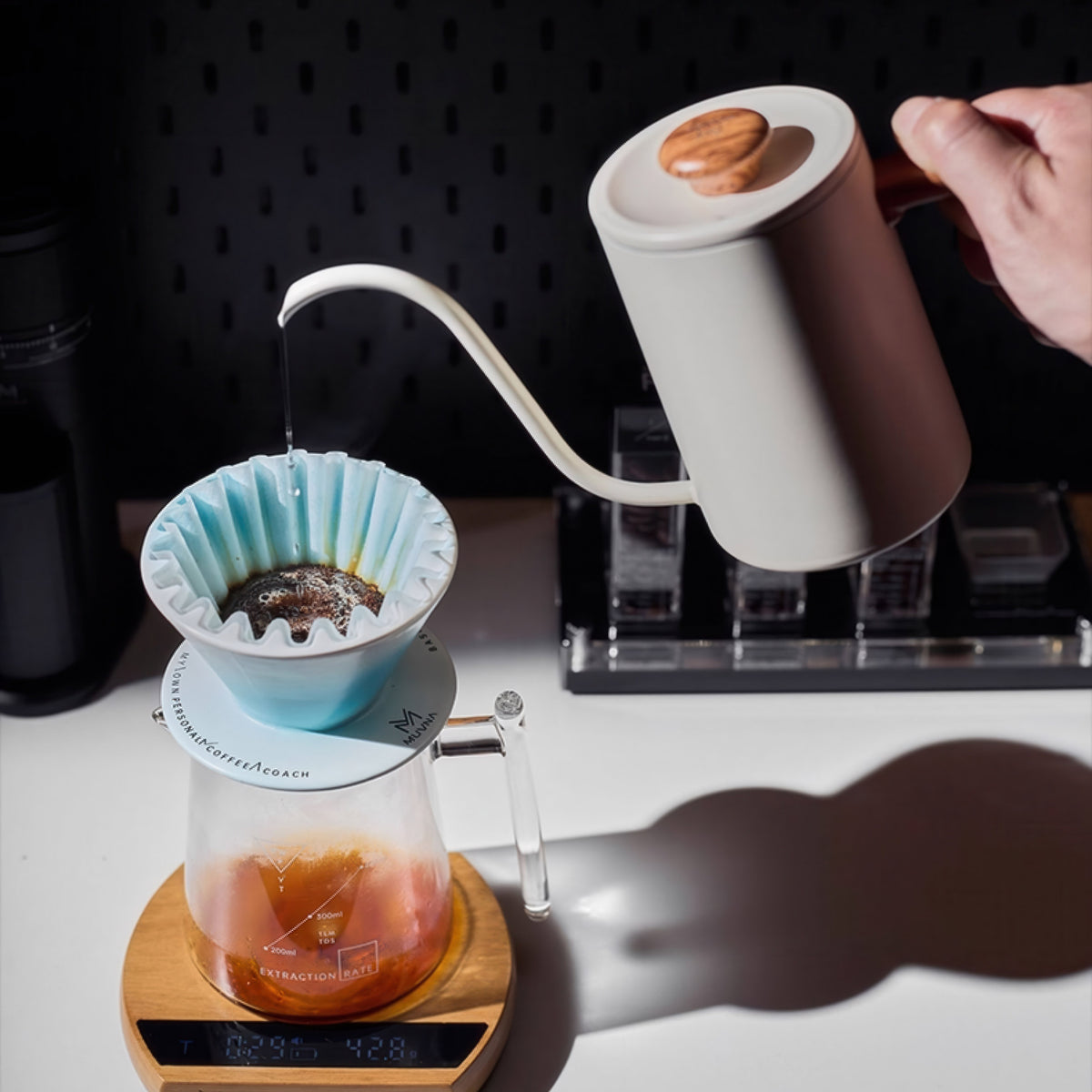 Swan Neck Pour-Over Kettle – top view | Lastaforest