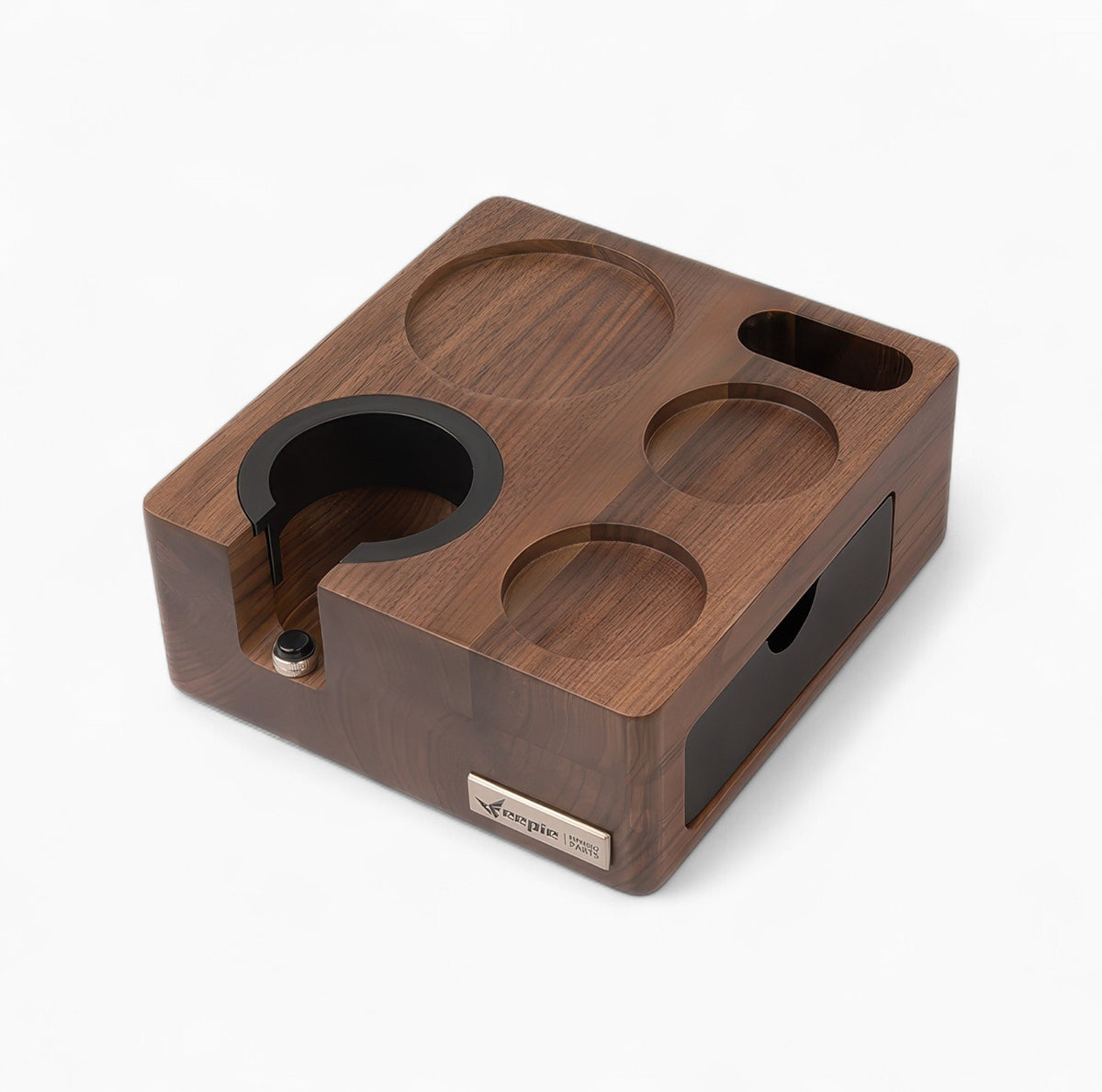 Walnut Wood Coffee Tamping Station – view 15 | Lastaforest