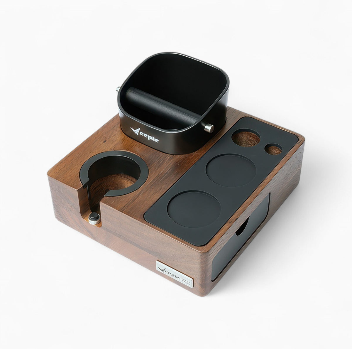 Barista Tamping Station with Knock Box Storage | Lastaforest