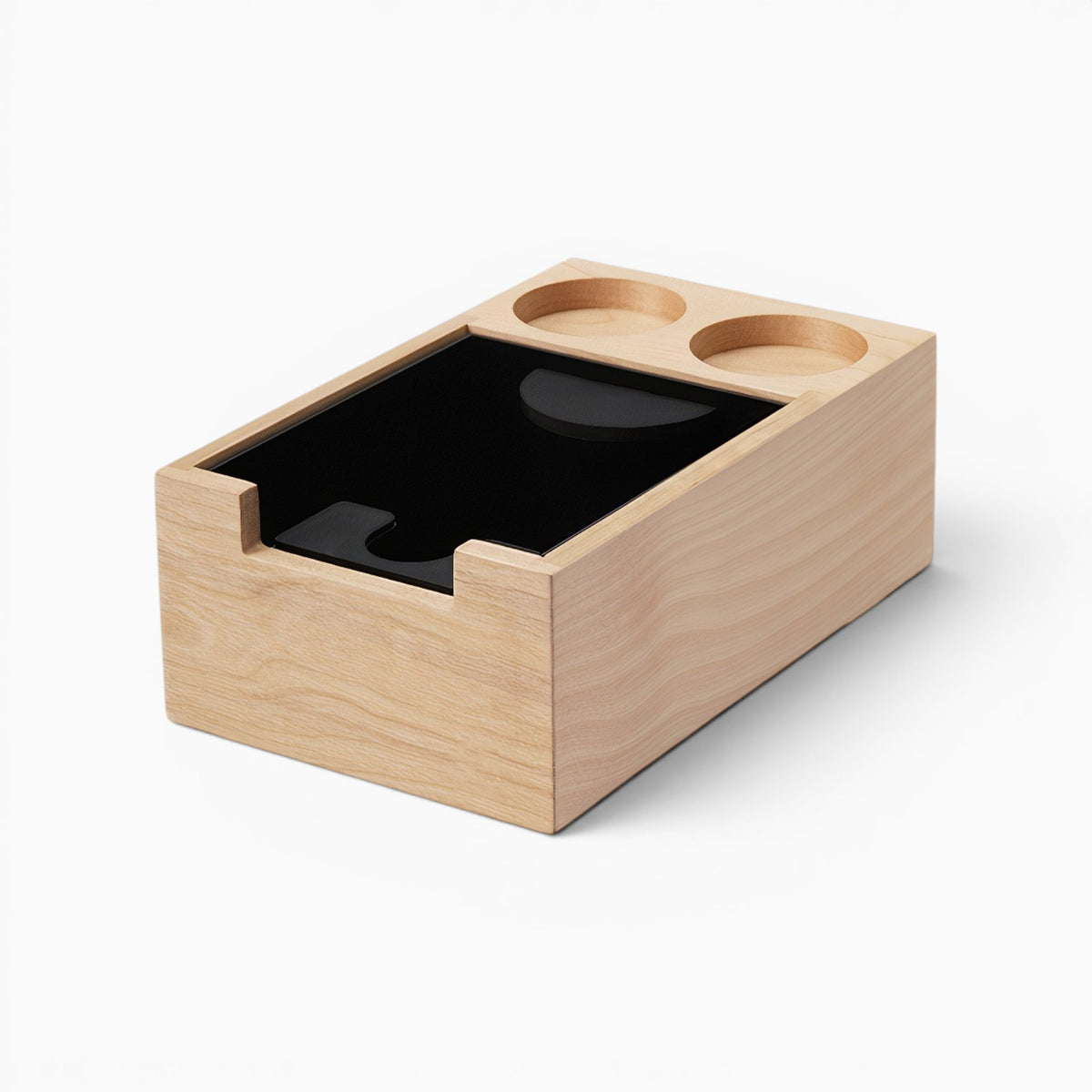 Wooden Coffee Tamper Station with Knock Box | Lastaforest