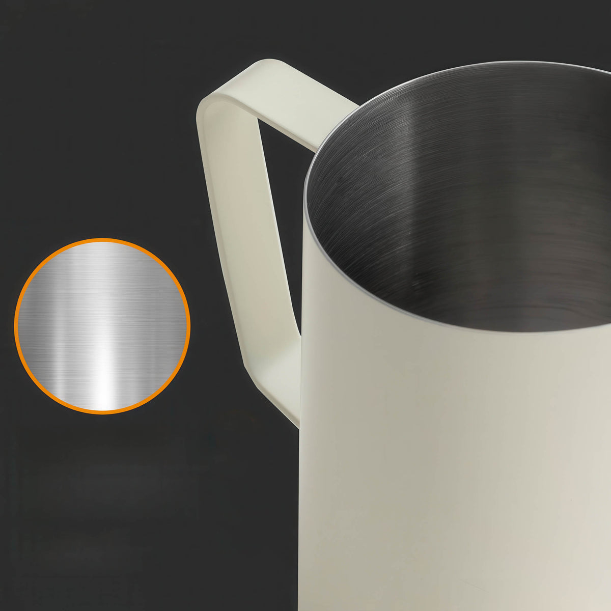 Anti-Overflow Milk Pitcher 600ml - Latte Art Jug – view 6 | Lastaforest