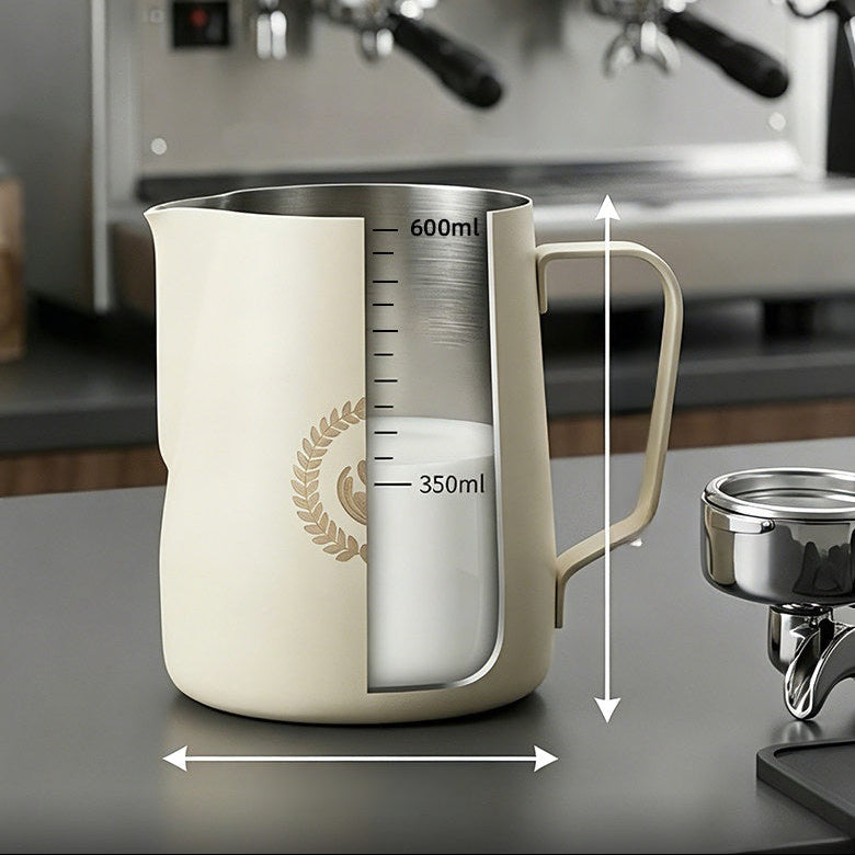 Anti-Overflow Milk Pitcher 600ml - Latte Art Jug – view 8 | Lastaforest