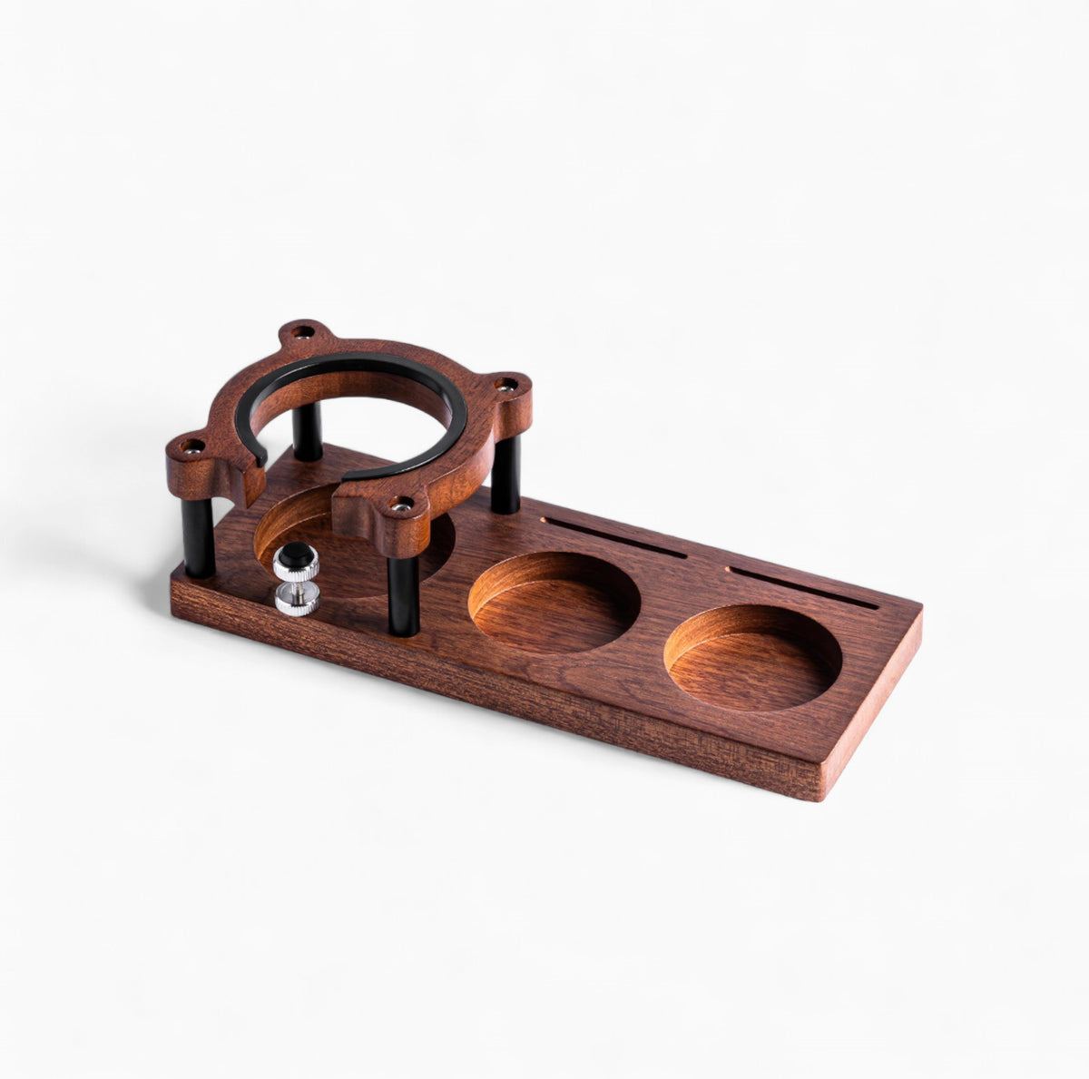 Sapele Wood Espresso Tamper Holder | Lastaforest