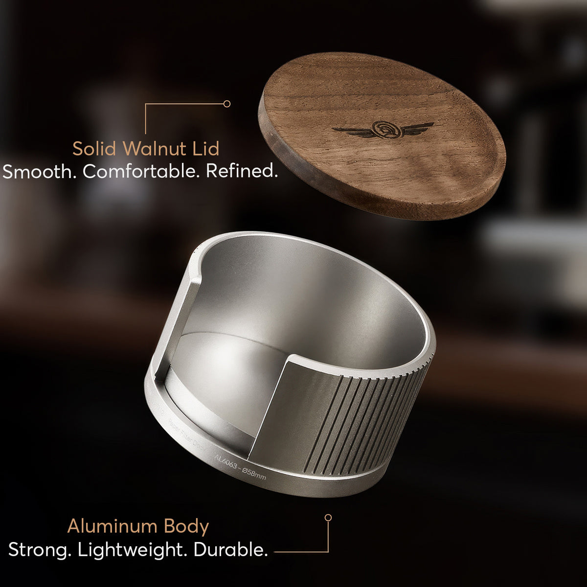 Aluminum Espresso Filter Paper Holder – view 5 | Lastaforest